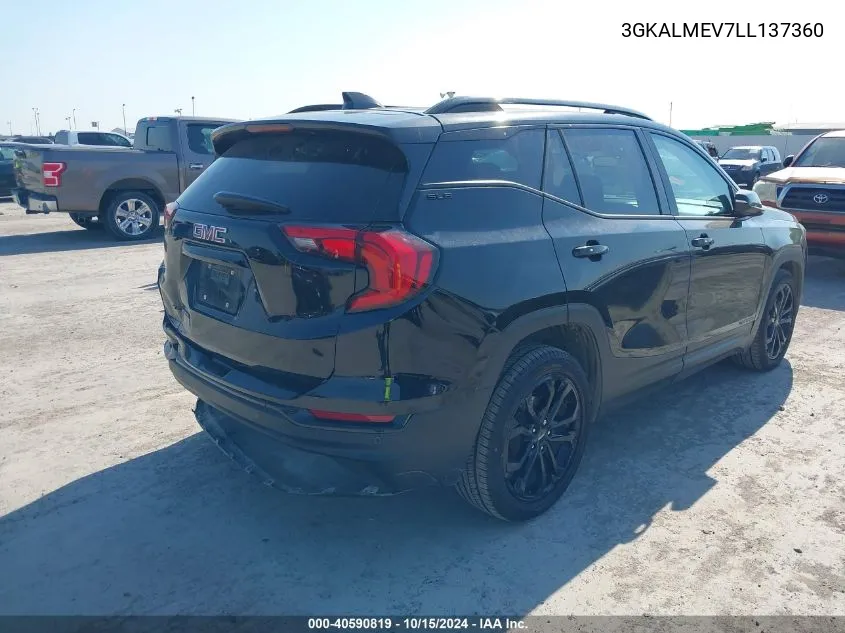 2020 GMC Terrain Fwd Sle VIN: 3GKALMEV7LL137360 Lot: 40590819