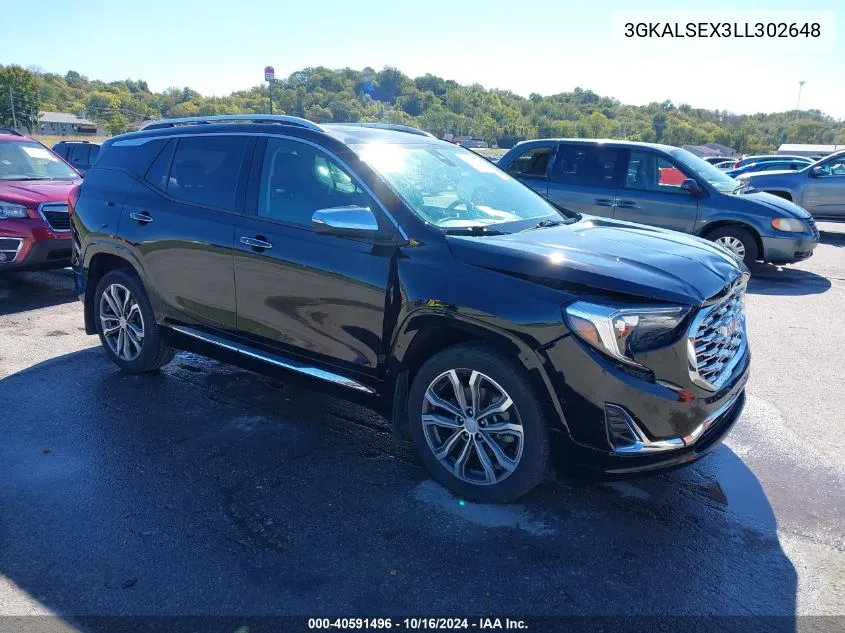 2020 GMC Terrain Fwd Denali VIN: 3GKALSEX3LL302648 Lot: 40591496