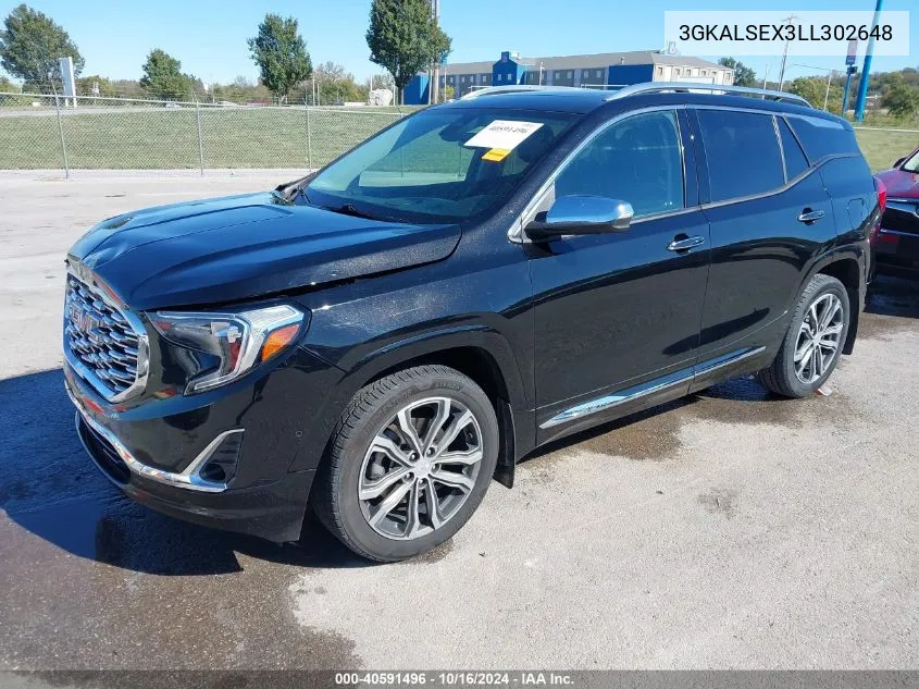 2020 GMC Terrain Fwd Denali VIN: 3GKALSEX3LL302648 Lot: 40591496