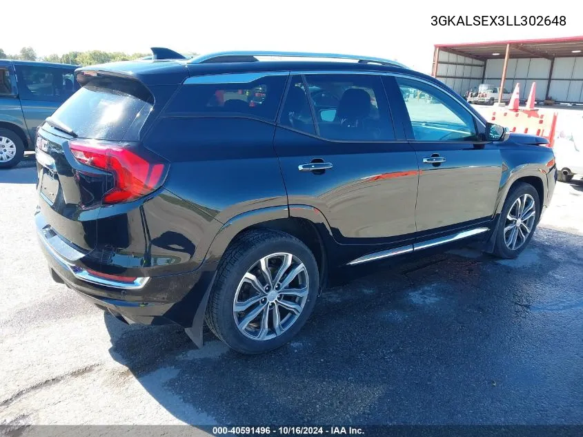 2020 GMC Terrain Fwd Denali VIN: 3GKALSEX3LL302648 Lot: 40591496