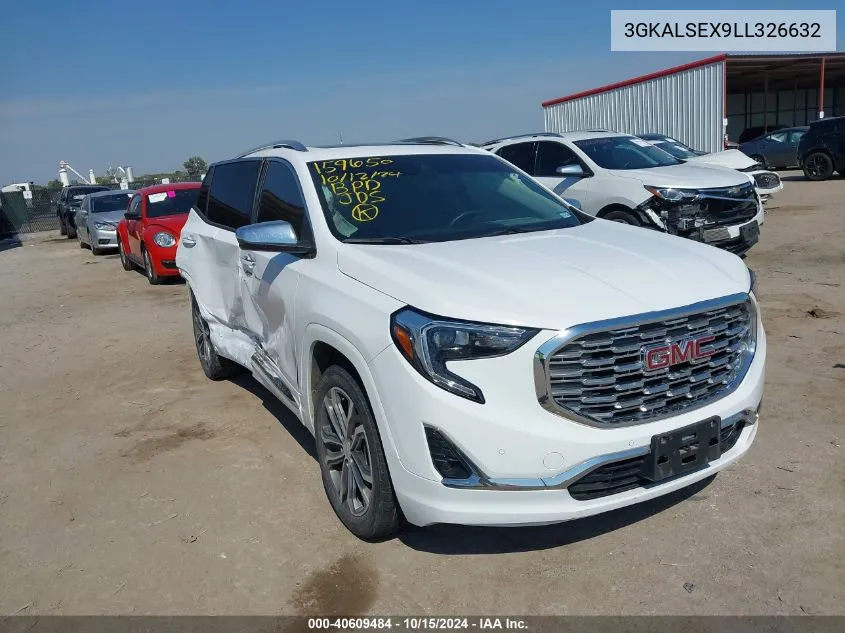 2020 GMC Terrain Fwd Denali VIN: 3GKALSEX9LL326632 Lot: 40609484