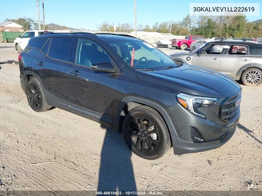 2020 GMC Terrain Awd Slt VIN: 3GKALVEV1LL222619 Lot: 40610423