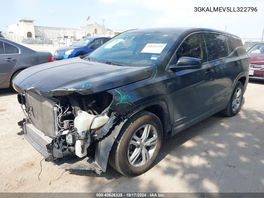 3GKALMEV5LL322796 2020 GMC Terrain Fwd Sle