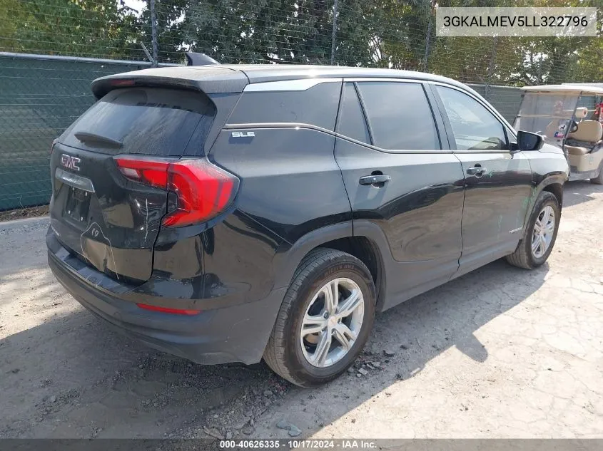 3GKALMEV5LL322796 2020 GMC Terrain Fwd Sle