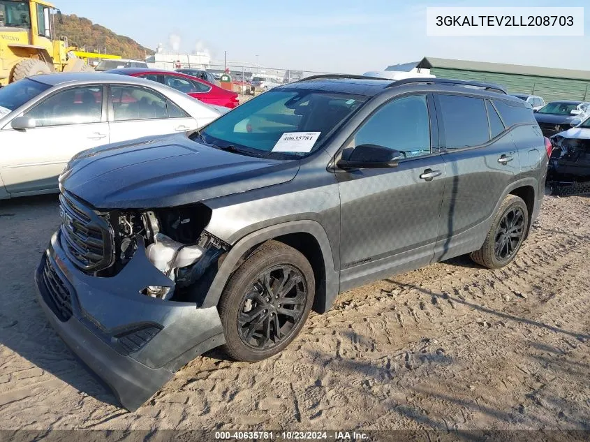 2020 GMC Terrain Awd Sle VIN: 3GKALTEV2LL208703 Lot: 40635781