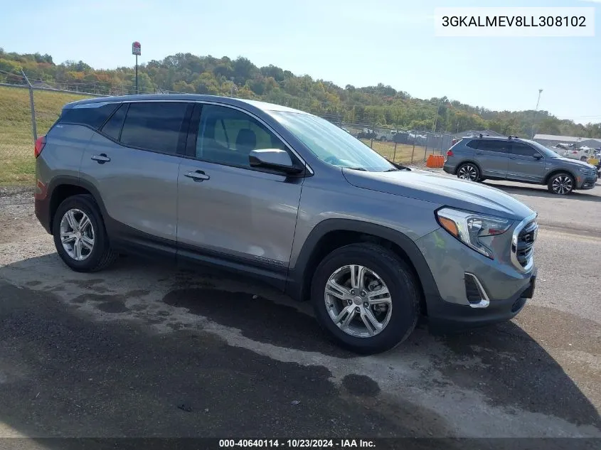 3GKALMEV8LL308102 2020 GMC Terrain Fwd Sle