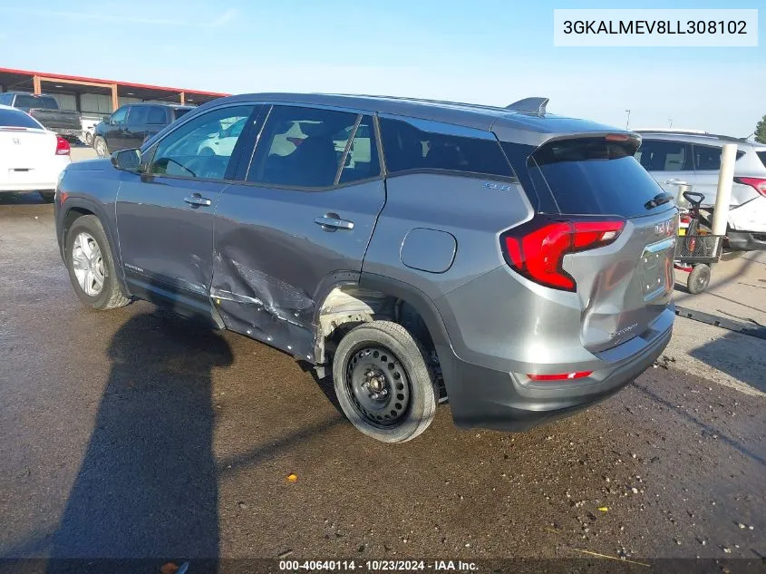 2020 GMC Terrain Fwd Sle VIN: 3GKALMEV8LL308102 Lot: 40640114