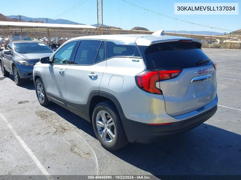 2020 GMC Terrain Fwd Sle VIN: 3GKALMEV5LL137034 Lot: 40645990