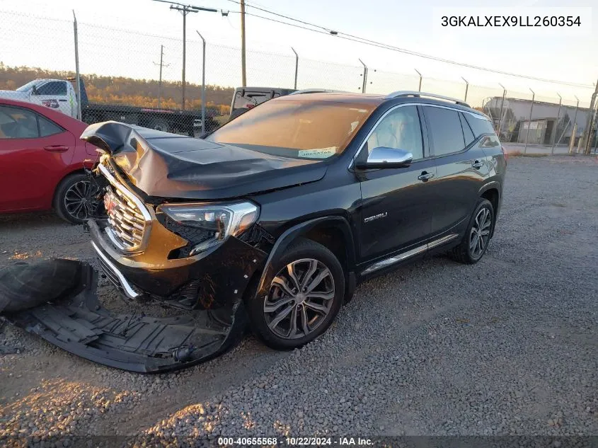 2020 GMC Terrain Awd Denali VIN: 3GKALXEX9LL260354 Lot: 40655568