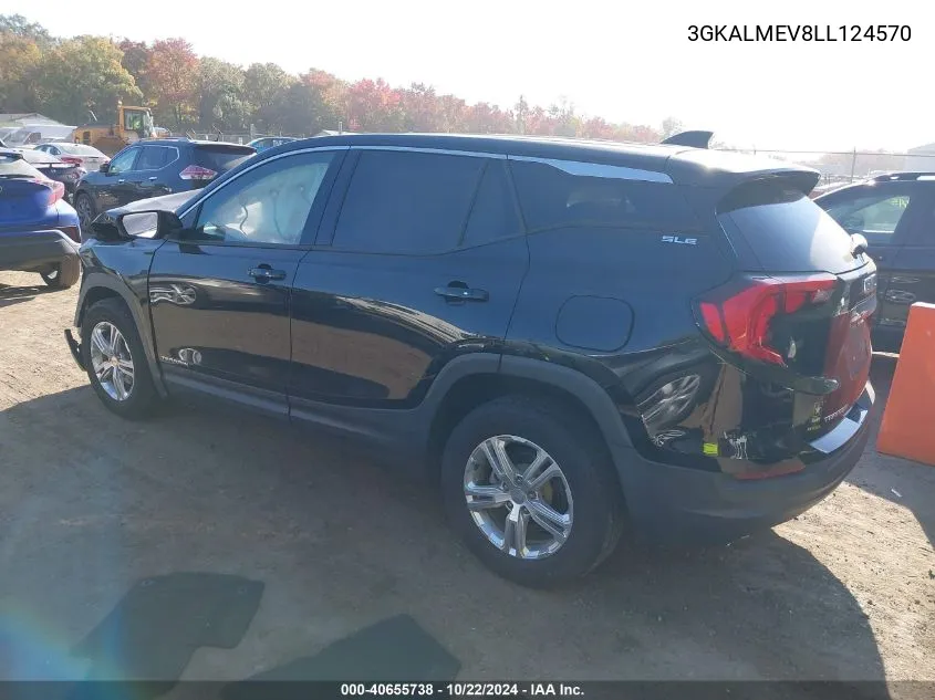 2020 GMC Terrain Fwd Sle VIN: 3GKALMEV8LL124570 Lot: 40655738