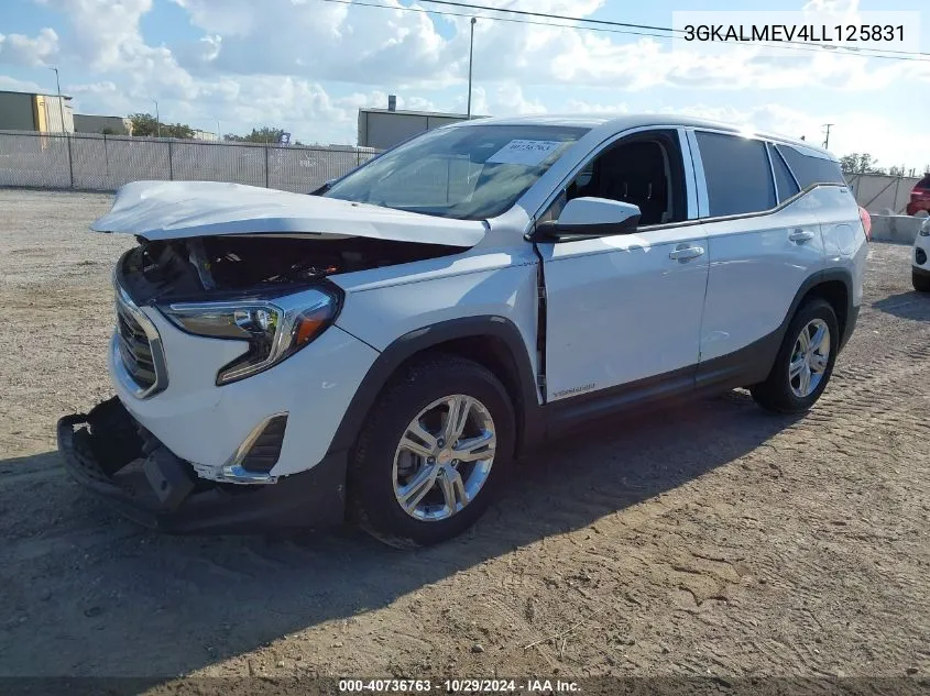 2020 GMC Terrain Fwd Sle VIN: 3GKALMEV4LL125831 Lot: 40736763