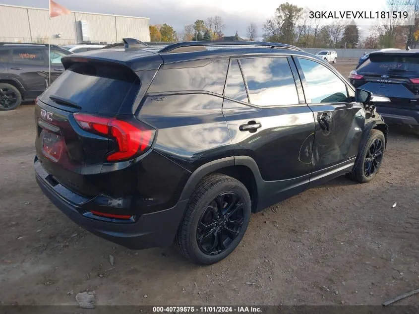 2020 GMC Terrain Awd Slt VIN: 3GKALVEVXLL181519 Lot: 40739575