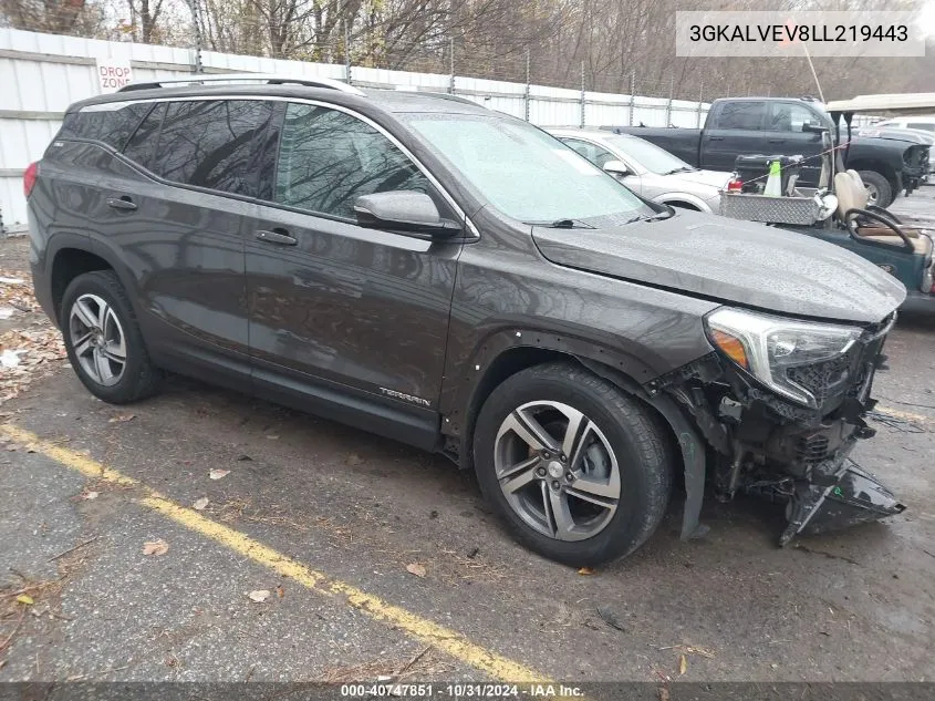 2020 GMC Terrain Awd Slt VIN: 3GKALVEV8LL219443 Lot: 40747851