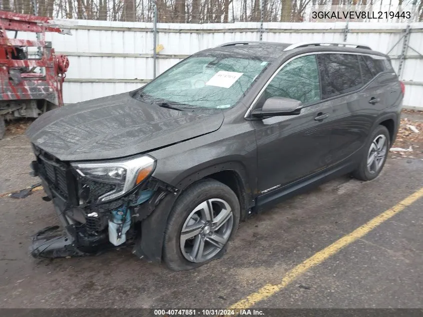 2020 GMC Terrain Awd Slt VIN: 3GKALVEV8LL219443 Lot: 40747851