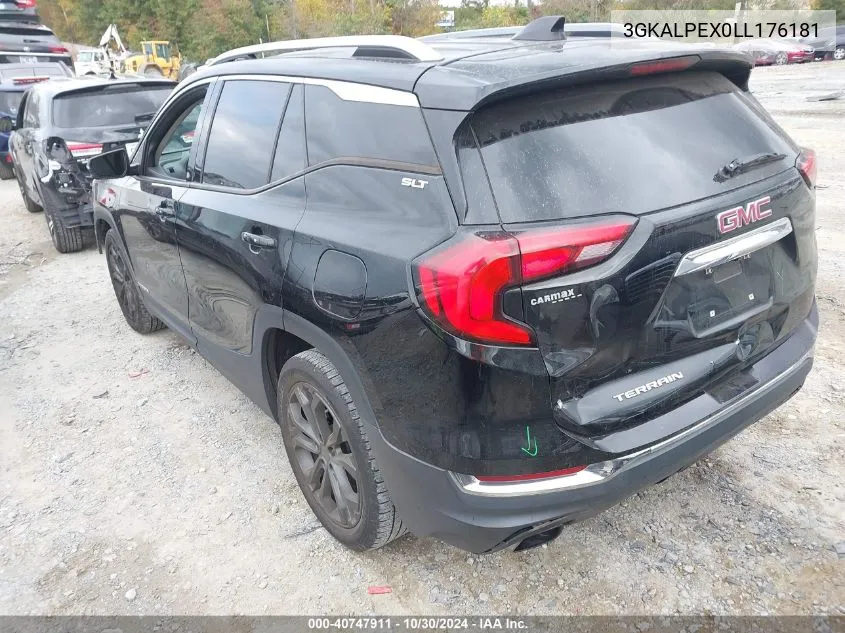 2020 GMC Terrain Fwd Slt VIN: 3GKALPEX0LL176181 Lot: 40747911