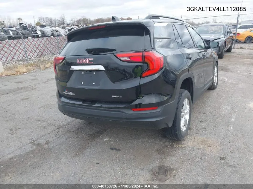 2020 GMC Terrain Awd Sle VIN: 3GKALTEV4LL112085 Lot: 40753726