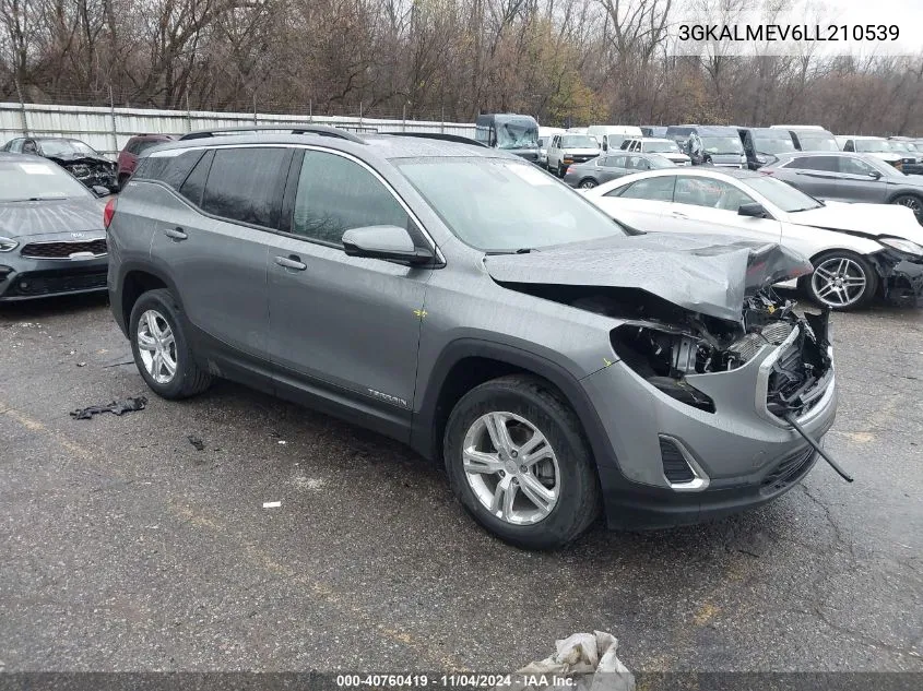 2020 GMC Terrain Fwd Sle VIN: 3GKALMEV6LL210539 Lot: 40760419