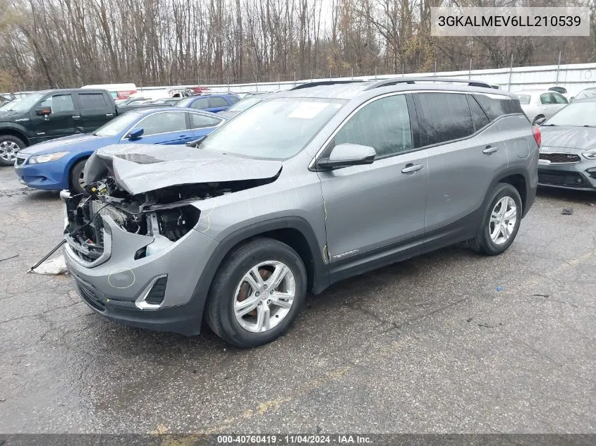 2020 GMC Terrain Fwd Sle VIN: 3GKALMEV6LL210539 Lot: 40760419