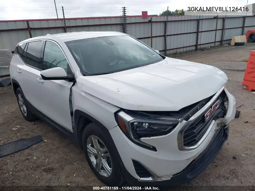 2020 GMC Terrain Fwd Sle VIN: 3GKALMEV8LL126416 Lot: 40781169