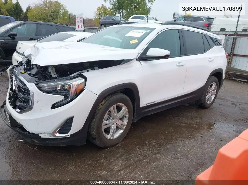 2020 GMC Terrain Fwd Sle VIN: 3GKALMEVXLL170899 Lot: 40800634