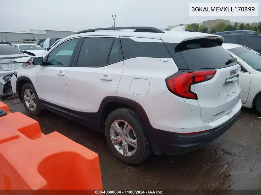 2020 GMC Terrain Fwd Sle VIN: 3GKALMEVXLL170899 Lot: 40800634