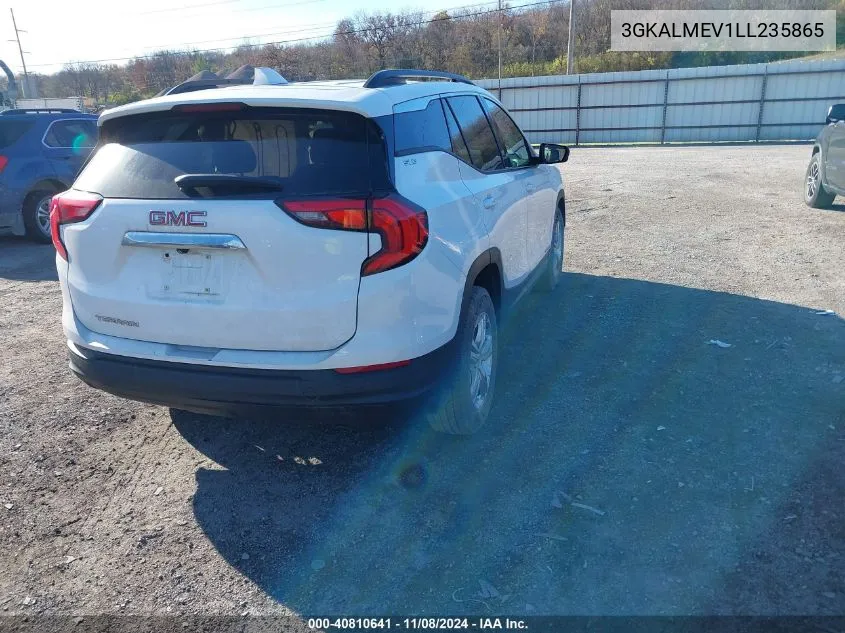 2020 GMC Terrain Fwd Sle VIN: 3GKALMEV1LL235865 Lot: 40810641