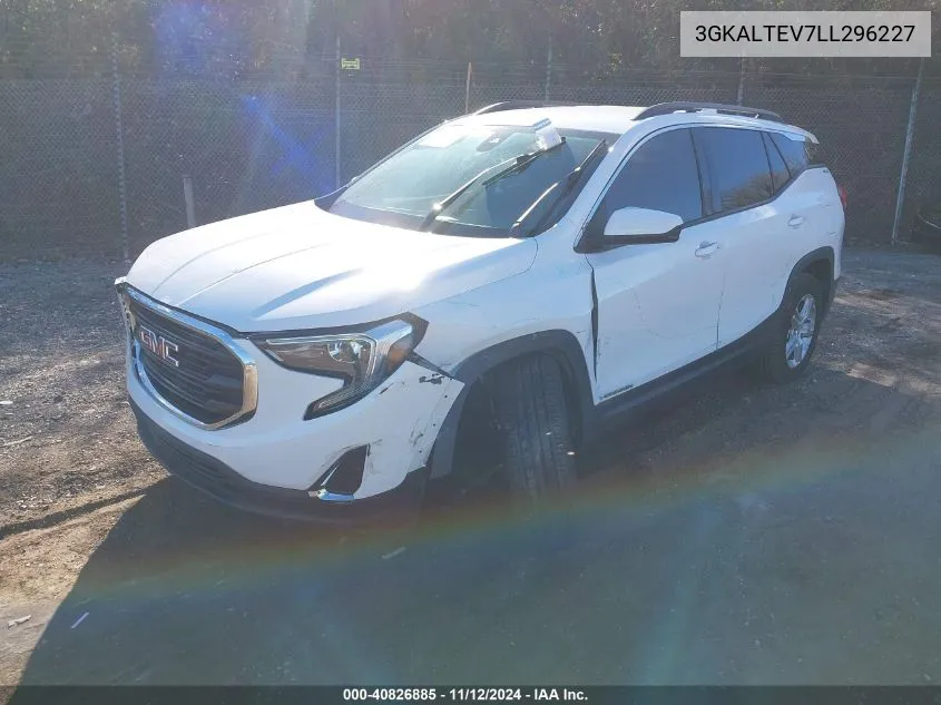 2020 GMC Terrain Awd Sle VIN: 3GKALTEV7LL296227 Lot: 40826885