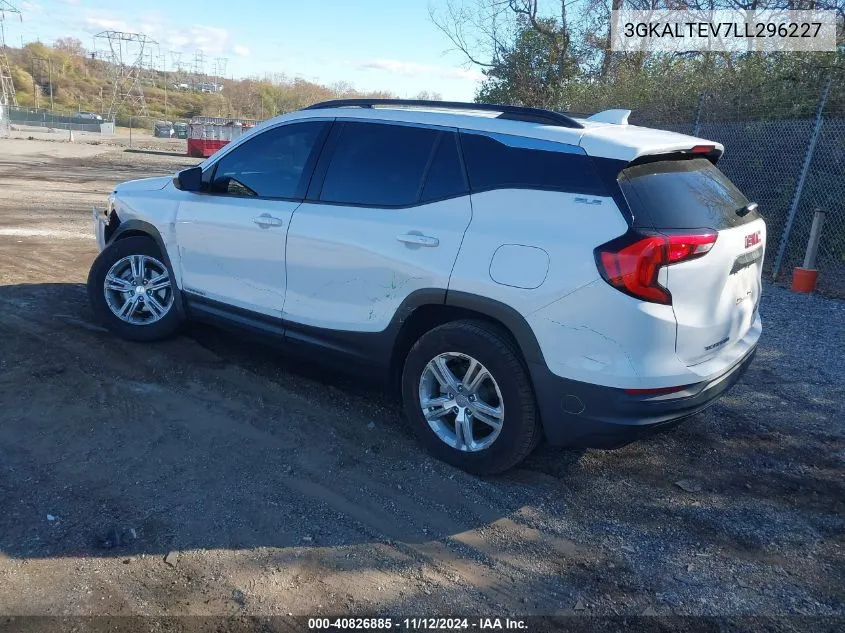 2020 GMC Terrain Awd Sle VIN: 3GKALTEV7LL296227 Lot: 40826885