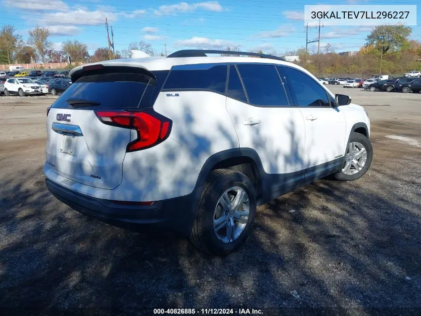 2020 GMC Terrain Awd Sle VIN: 3GKALTEV7LL296227 Lot: 40826885