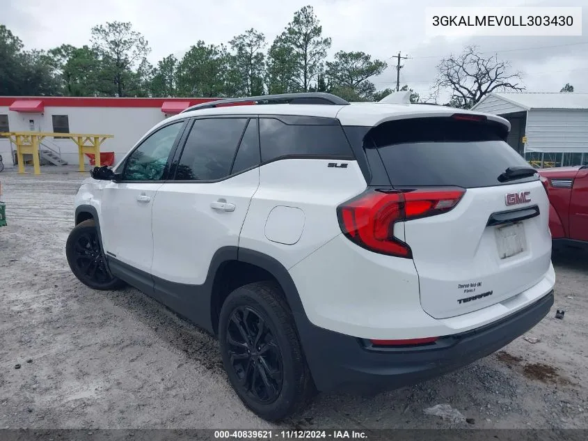 2020 GMC Terrain Fwd Sle VIN: 3GKALMEV0LL303430 Lot: 40839621