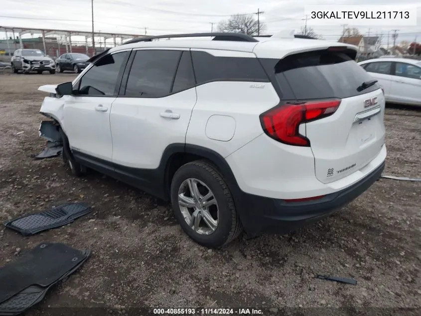 2020 GMC Terrain Awd Sle VIN: 3GKALTEV9LL211713 Lot: 40855193