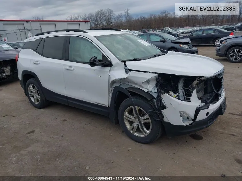 2020 GMC Terrain Awd Sle VIN: 3GKALTEV2LL202335 Lot: 40864543