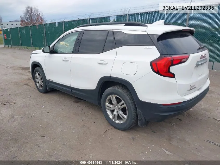 2020 GMC Terrain Awd Sle VIN: 3GKALTEV2LL202335 Lot: 40864543