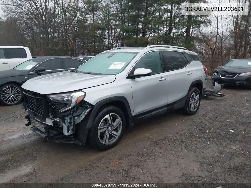 2020 GMC Terrain Awd Slt VIN: 3GKALVEV2LL203691 Lot: 40878759