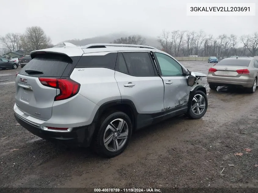 2020 GMC Terrain Awd Slt VIN: 3GKALVEV2LL203691 Lot: 40878759