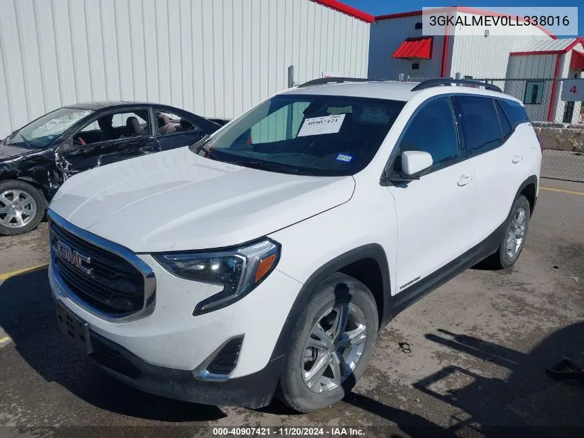 2020 GMC Terrain Fwd Sle VIN: 3GKALMEV0LL338016 Lot: 40907421