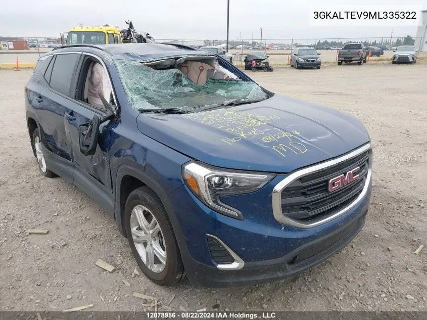 2021 GMC Terrain VIN: 3GKALTEV9ML335322 Lot: 12078986