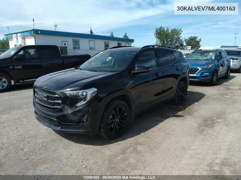 2021 GMC Terrain VIN: 3GKALVEV7ML400163 Lot: 12080392