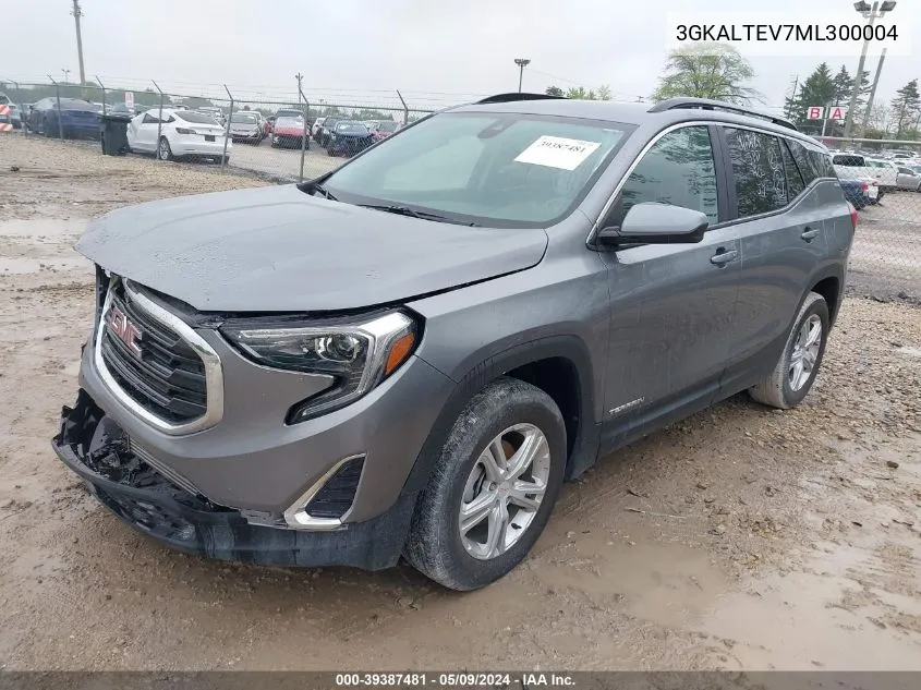 2021 GMC Terrain Awd Sle VIN: 3GKALTEV7ML300004 Lot: 39387481