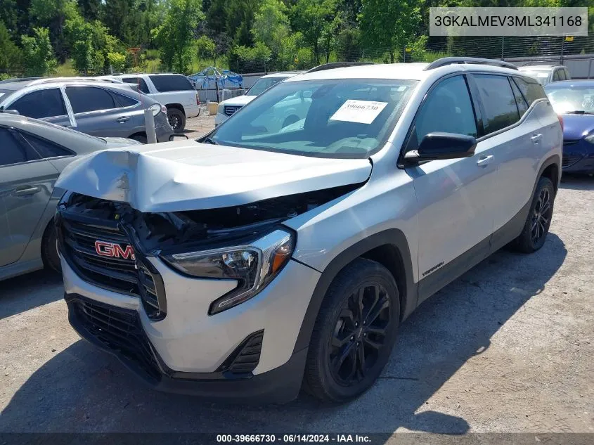 2021 GMC Terrain Fwd Sle VIN: 3GKALMEV3ML341168 Lot: 39666730