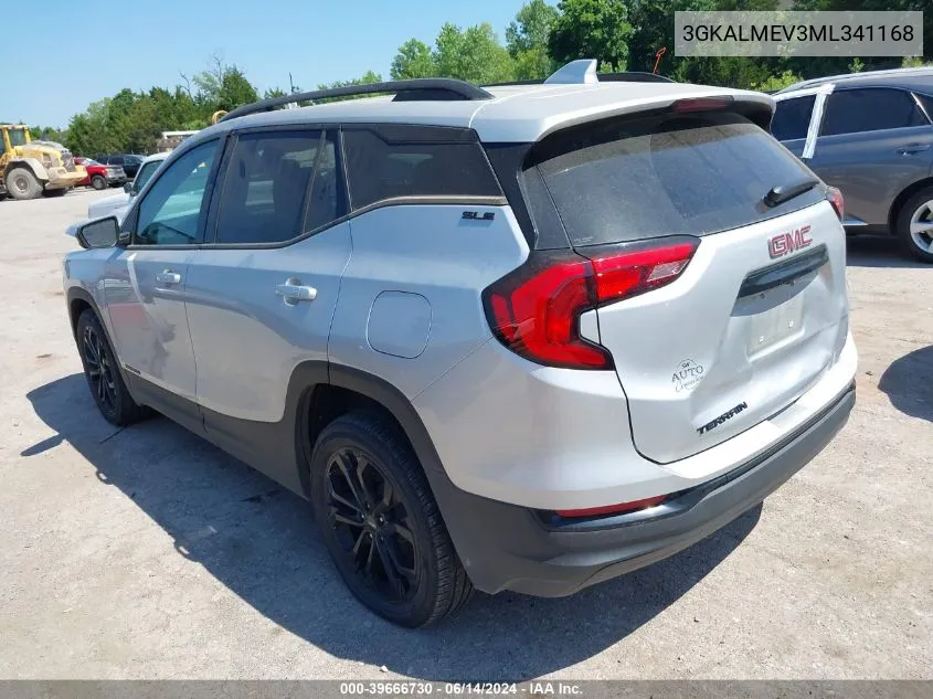 2021 GMC Terrain Fwd Sle VIN: 3GKALMEV3ML341168 Lot: 39666730