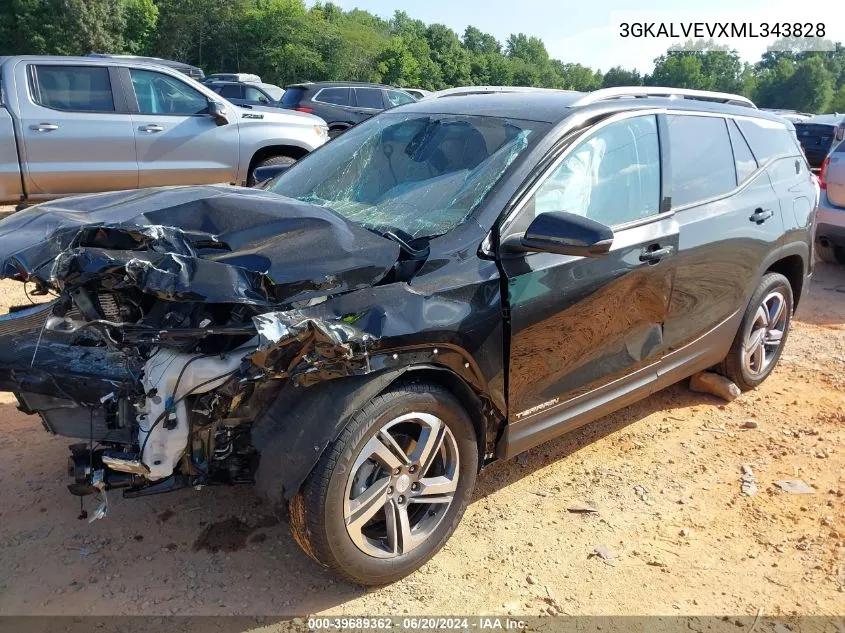 2021 GMC Terrain Awd Slt VIN: 3GKALVEVXML343828 Lot: 39689362