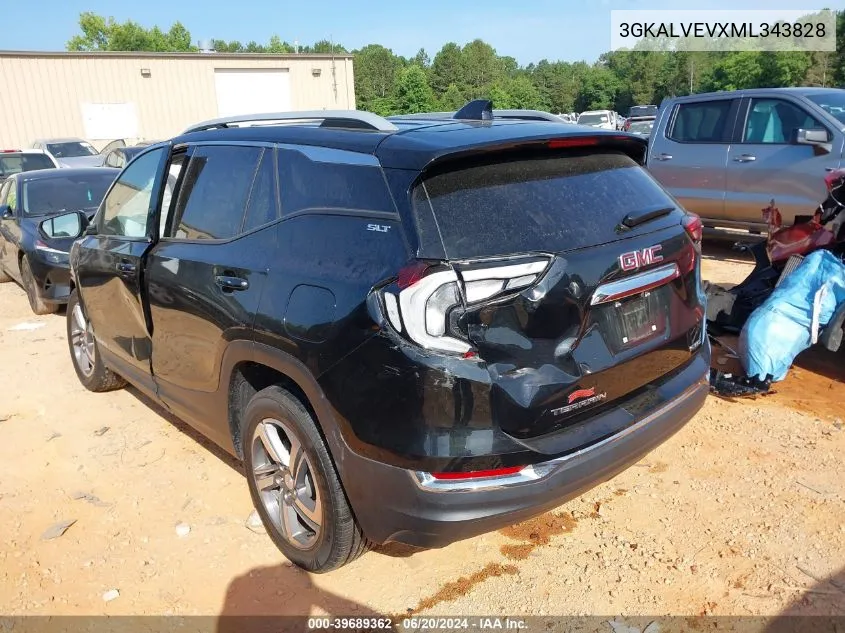 2021 GMC Terrain Awd Slt VIN: 3GKALVEVXML343828 Lot: 39689362