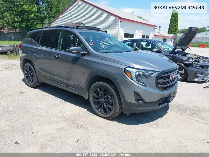 2021 GMC Terrain Awd Slt VIN: 3GKALVEV2ML349543 Lot: 39716252