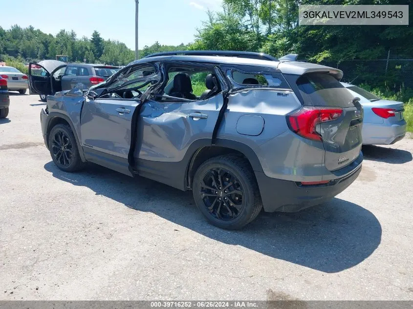 2021 GMC Terrain Awd Slt VIN: 3GKALVEV2ML349543 Lot: 39716252