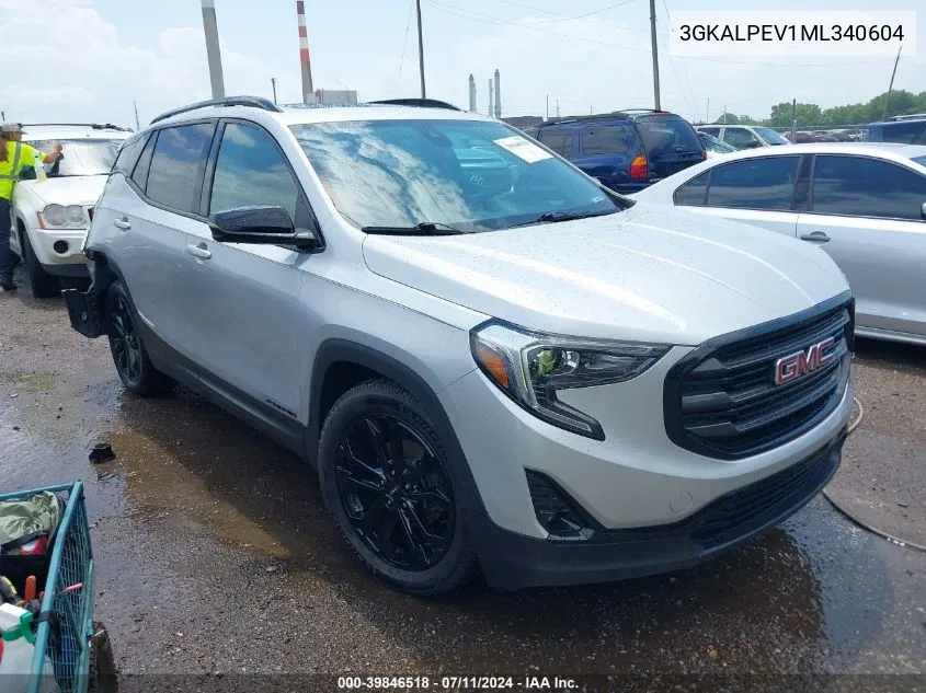 2021 GMC Terrain Fwd Slt VIN: 3GKALPEV1ML340604 Lot: 39846518