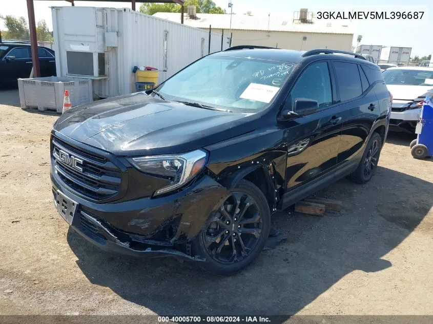 2021 GMC Terrain Fwd Sle VIN: 3GKALMEV5ML396687 Lot: 40005700