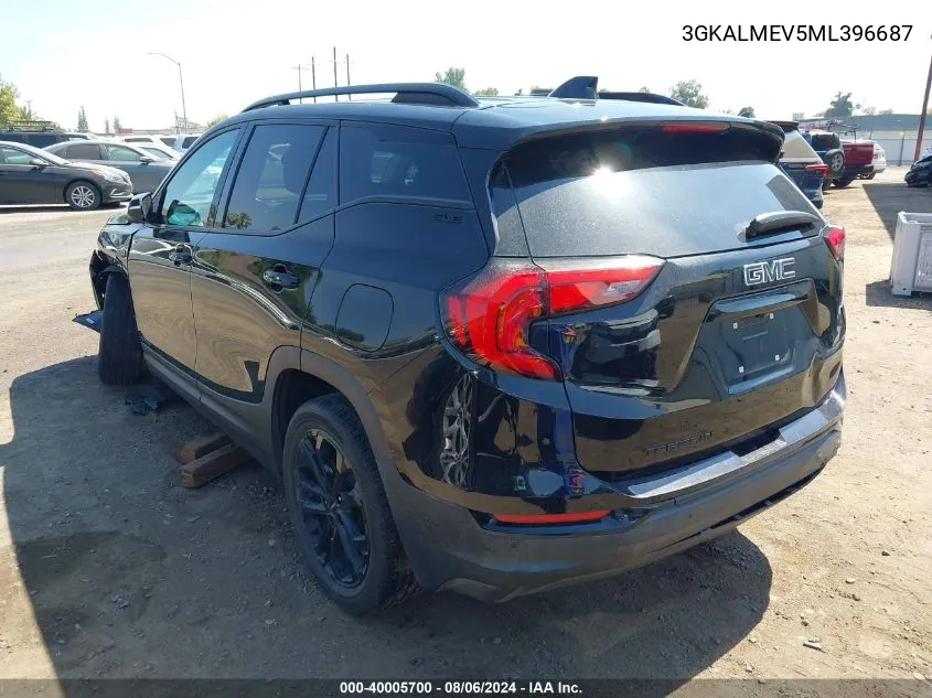 2021 GMC Terrain Fwd Sle VIN: 3GKALMEV5ML396687 Lot: 40005700