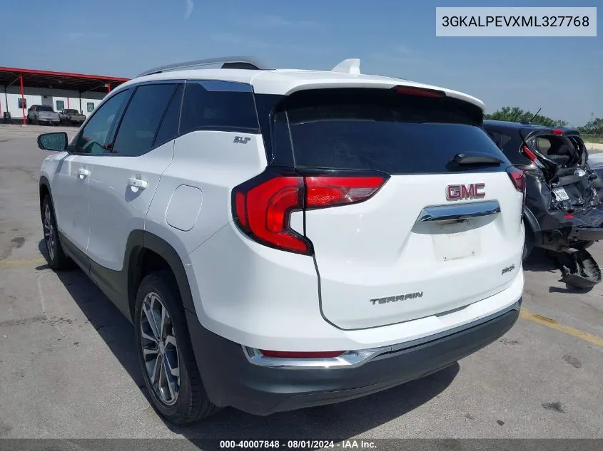 2021 GMC Terrain Fwd Slt VIN: 3GKALPEVXML327768 Lot: 40007848