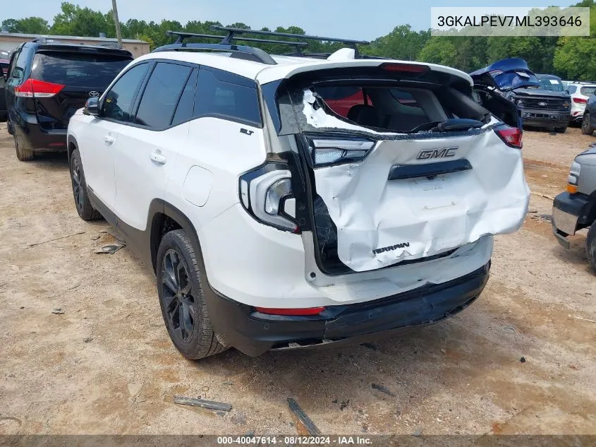 2021 GMC Terrain Fwd Slt VIN: 3GKALPEV7ML393646 Lot: 40047614